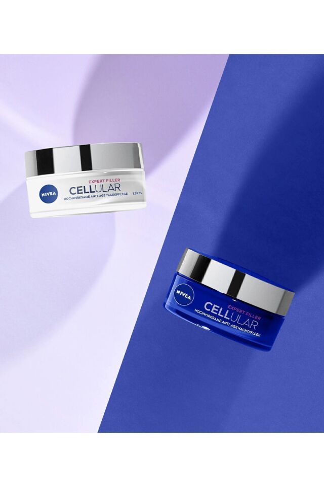 NIVEA Cellular Expert Filler Yoğun Yaşlanma Karşıtı Spf15 Gündüz Ve Gece Bakımı 2'li Krem Seti