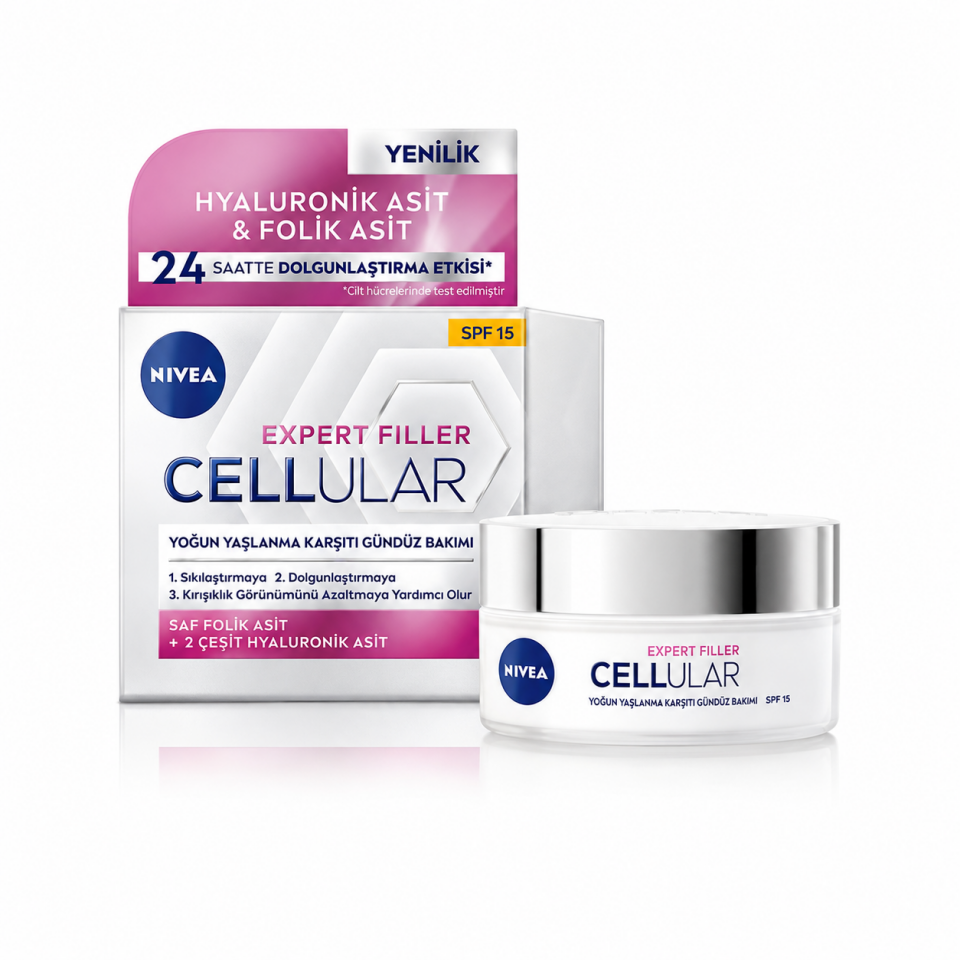 NIVEA Cellular Yoğun Yaşlanma Karşıtı Gündüz Ve Gece Bakımı 2'li Krem Seti