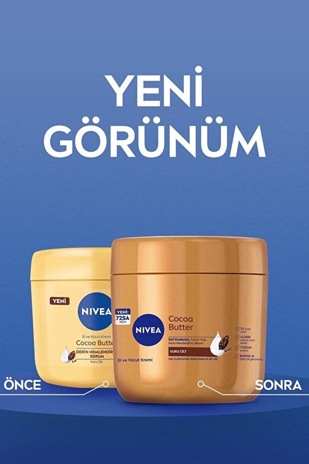 NIVEA Cocoa Butter El Ve Vücut Bakım Kremi 400ml