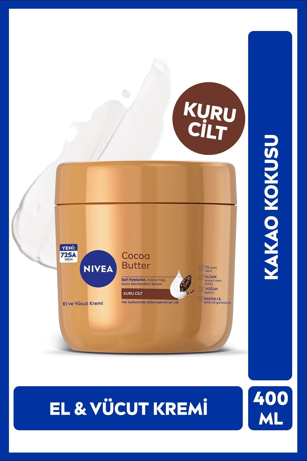 NIVEA Cocoa Butter El Ve Vücut Bakım Kremi 400ml