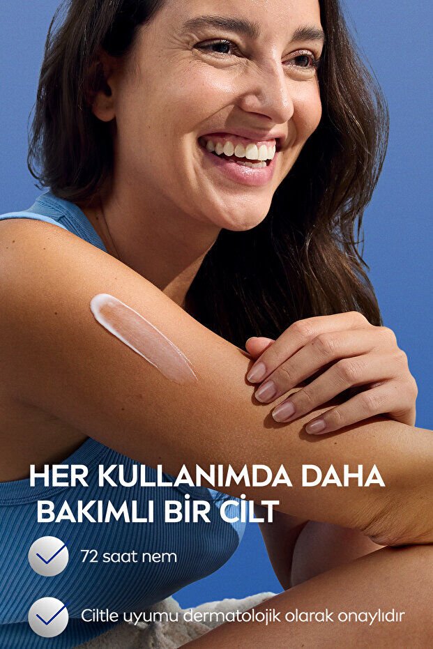 NIVEA Smooth Sensation El ve Vücut Bakım Kremi 400ml, Kuru Ciltler İçin 48 Saat Nemlendirici