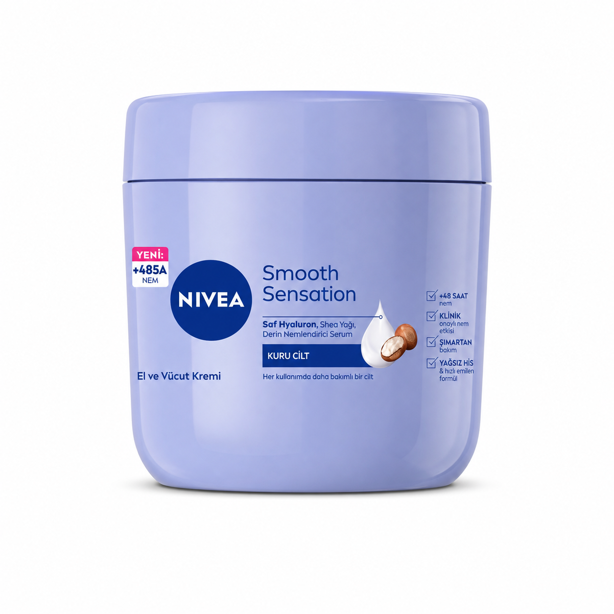 NIVEA Smooth Sensation El ve Vücut Bakım Kremi 400ml