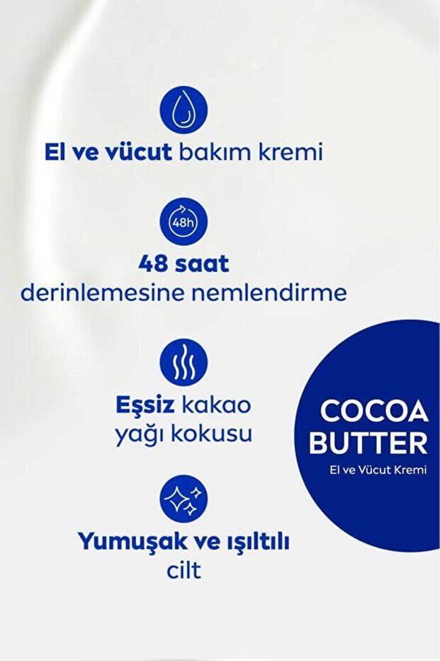 NIVEA Pürüzsüzleştirici Nemlendirici El Ve Vücut Bakım Kremi 400 ml