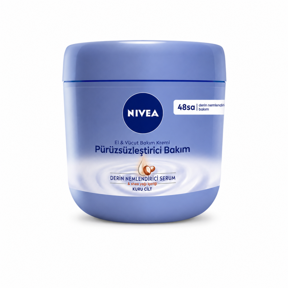 NIVEA Pürüzsüzleştirici Nemlendirici El Ve Vücut Bakım Kremi 400 ml