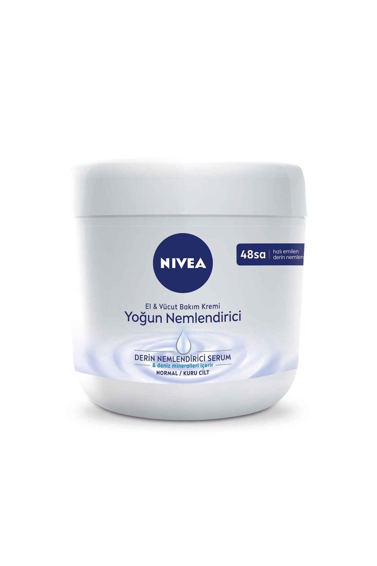 NIVEA Yoğun Nemlendirici El Ve Vücut Bakım Kremi Express Hydration 400ml, Kuru Cilt, Saf Hylaron