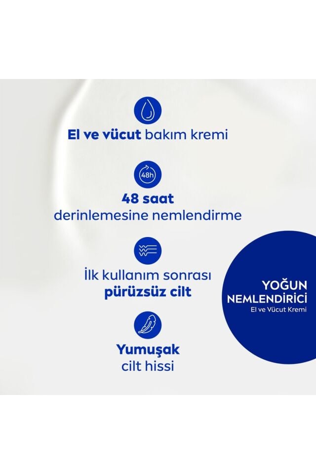 NIVEA Yoğun Nemlendirici El Ve Vücut Bakım Kremi Express Hydration 400ml