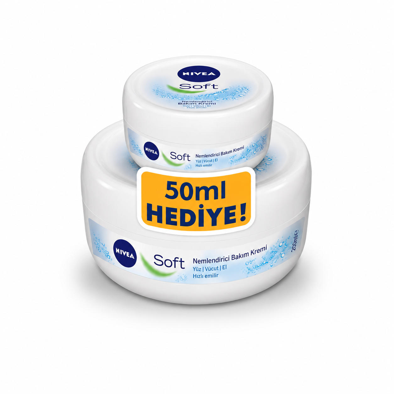 NIVEA Soft Krem 300 ml + Soft Krem 50 ml Hediyeli