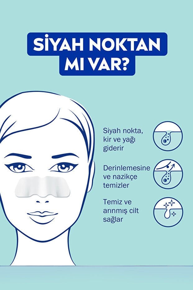 NIVEA Siyah Nokta ve Gözenek Arındırıcı Burun Bandı 4 Adet