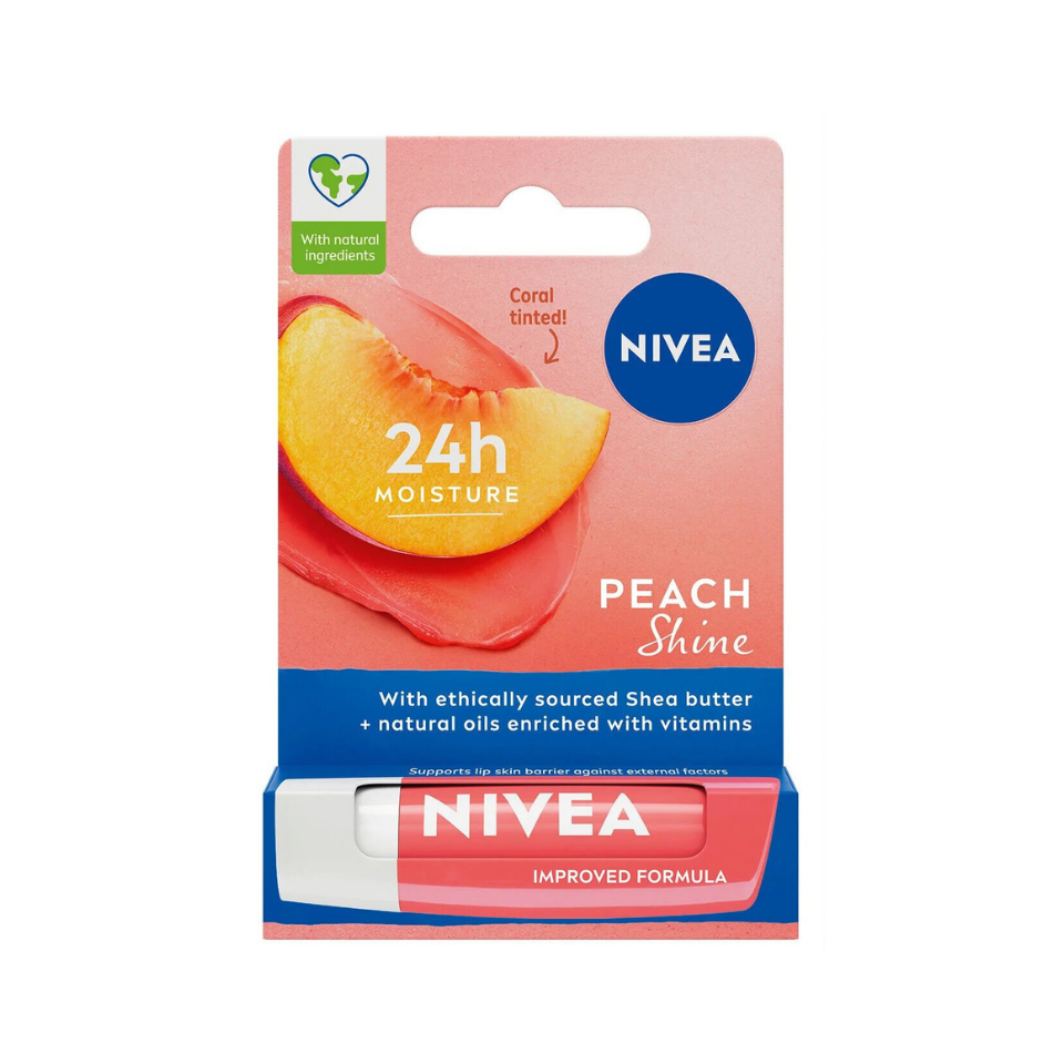 NIVEA Şeftali Nemlendirici Dudak Bakım Kremi 4.8g