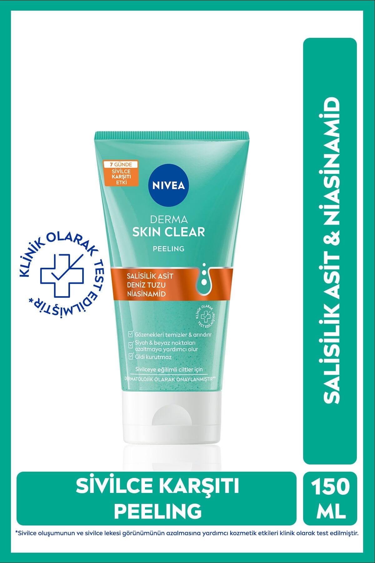 NIVEA Sivilce Karşıtı Yüz Temizleyici Peeling 150ml