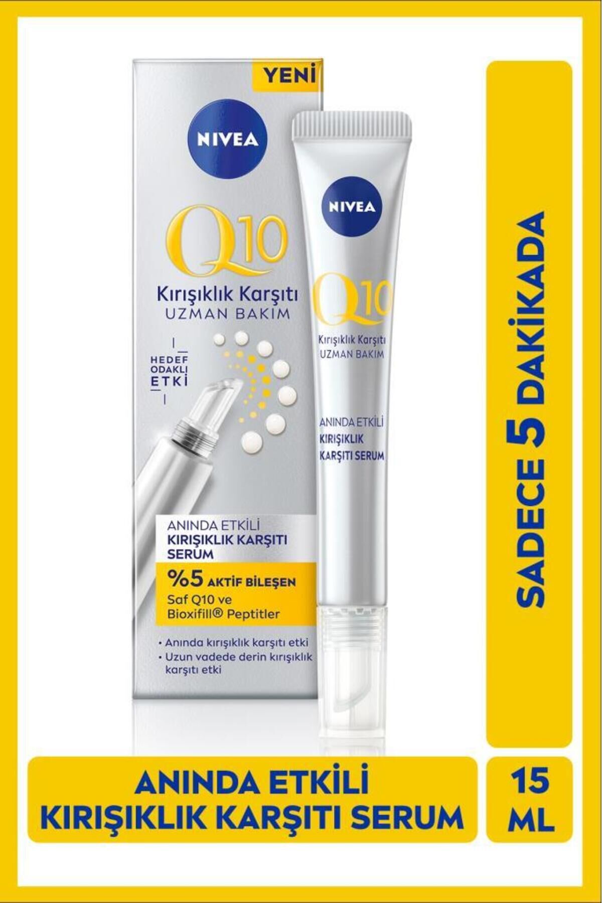 NIVEA Q10 Anında Etkili Kırışıklık Karşıtı Serum 15ml