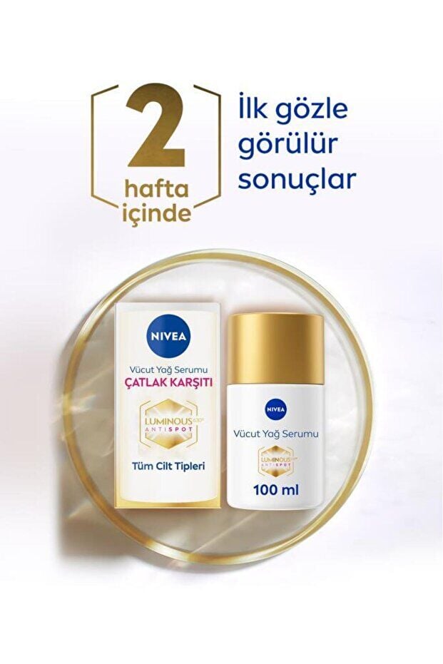 NIVEA Luminous630 Çatlak Karşıtı Vücut Bakım Yağ Serumu 100ml