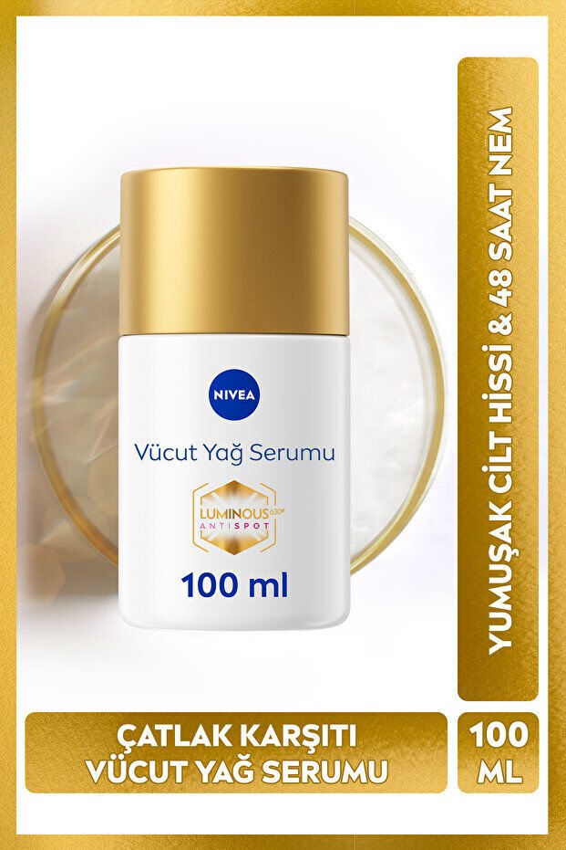 NIVEA Luminous630 Çatlak Karşıtı Vücut Bakım Yağ Serumu 100ml