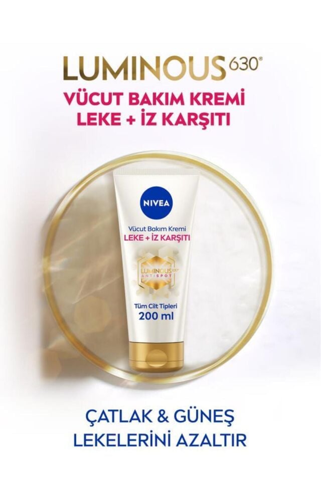 NIVEA Luminous630 Leke Ve İz Karşıtı Vücut Bakım Kremi 200ml