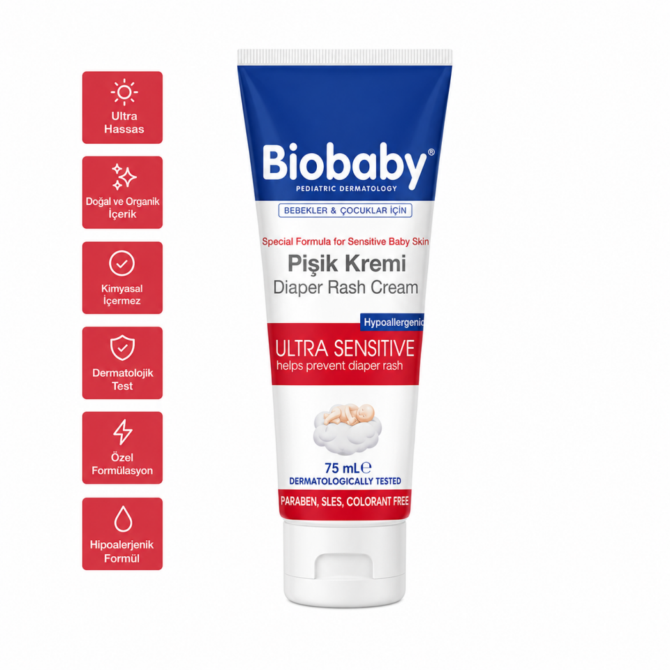 Biobaby Bebek Pişik Kremi %40 Çinko 75 gr