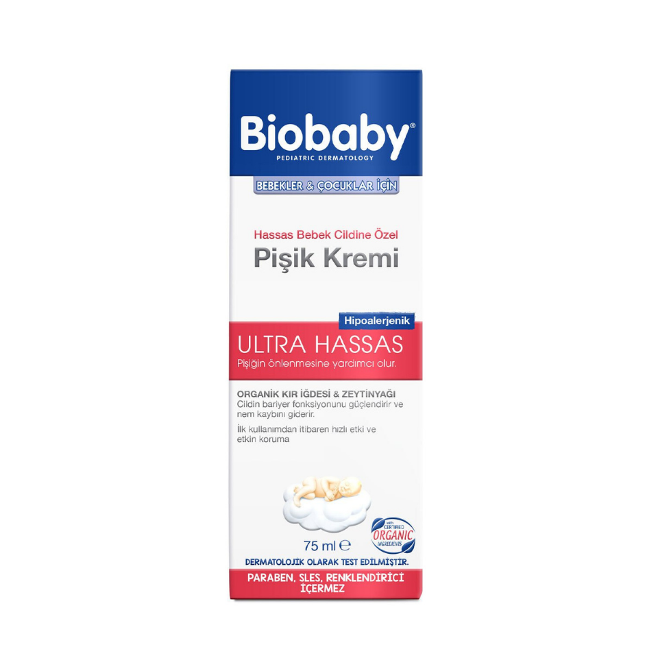 Biobaby Bebek Pişik Kremi %40 Çinko 75 gr