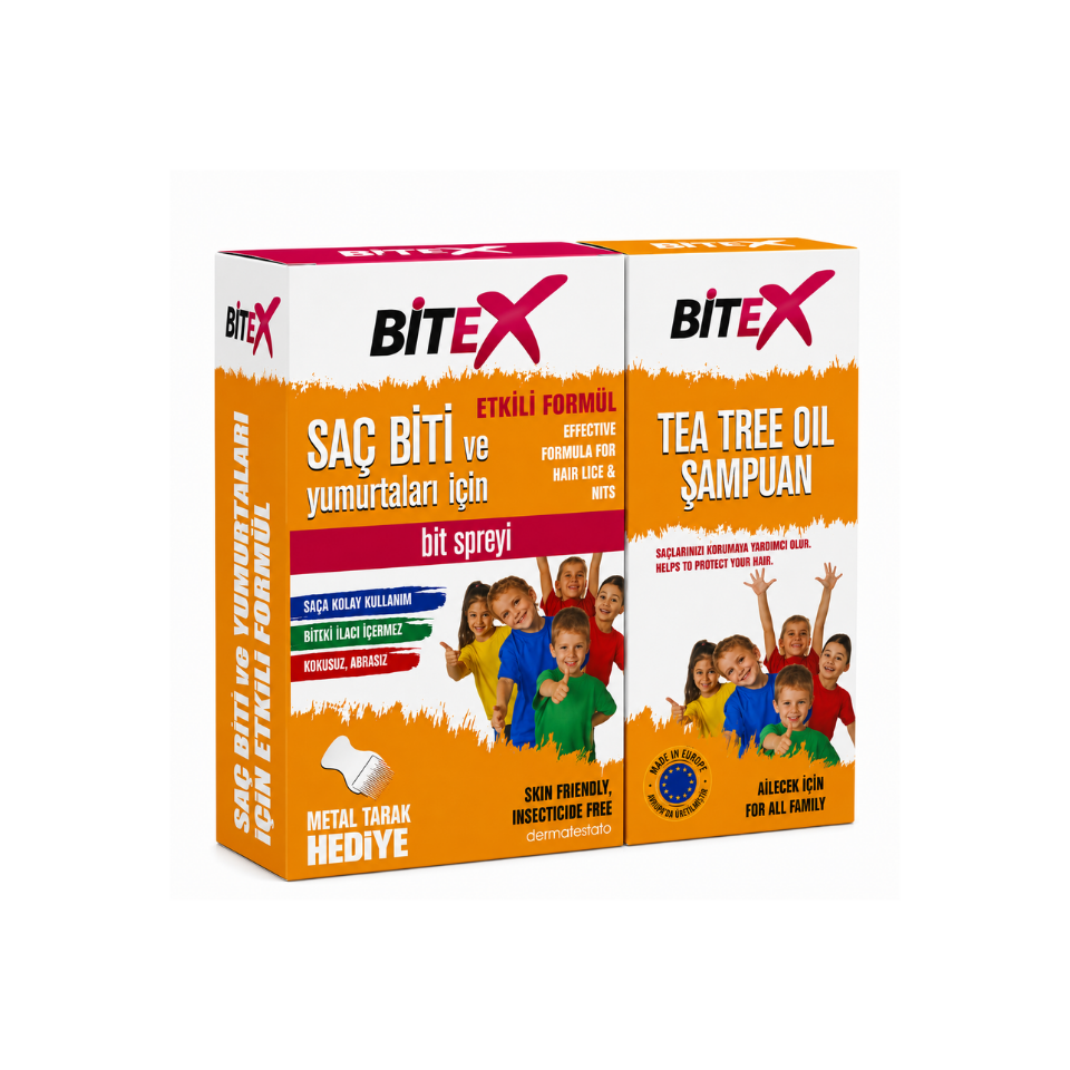 Bitex Bit Spreyi 100 ml + Şampuan 150 ml - Çelik Tarak Hediyeli
