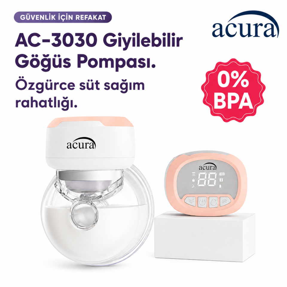 Acura AC-3030 Giyilebilir Göğüs Pompası