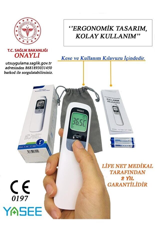 Life Net Medikal Temassız Ateş Ölçer Kızıl Ötesi Ft-100b