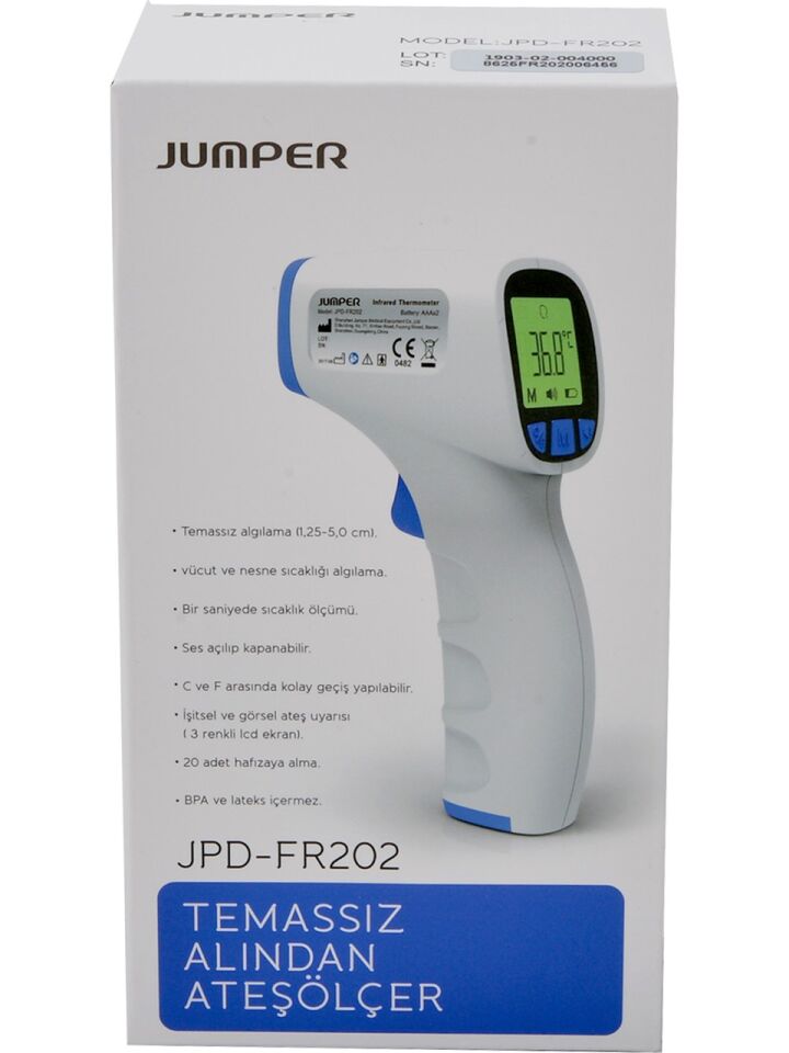 Jumper Temassız Ateş Ölçer Alından Mavi Jpd- Fr202
