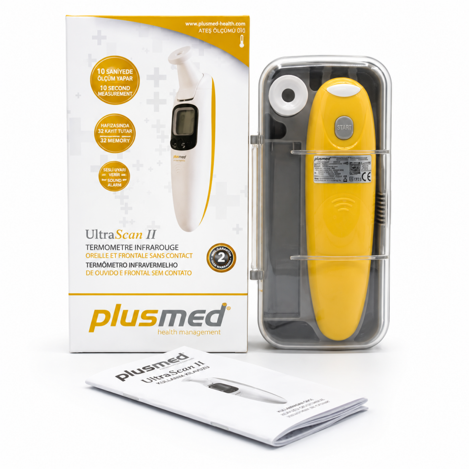PlusMed Ultrascan II Alın & Kulaktan Ateş Ölçer