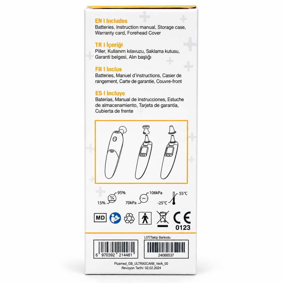 PlusMed Ultrascan II Alın & Kulaktan Ateş Ölçer