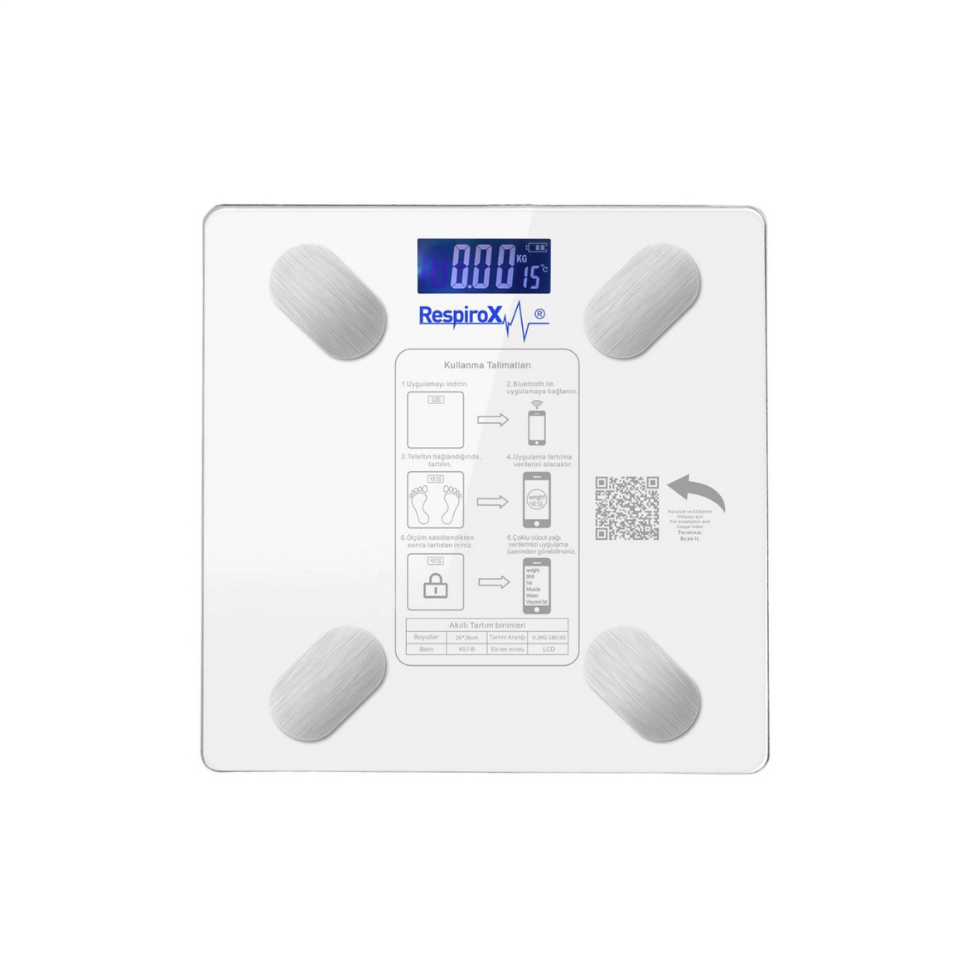 Respirox Bl-2601 Bluetoothlu Akıllı Tartı