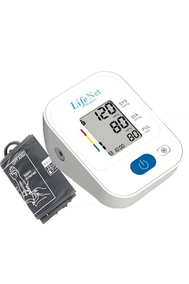 Life Net Medikal Tansiyon Aleti Üst Koldan Dijital Tansiyon Ölçer, Nabız Ölçer, Usb Girişli BP310A