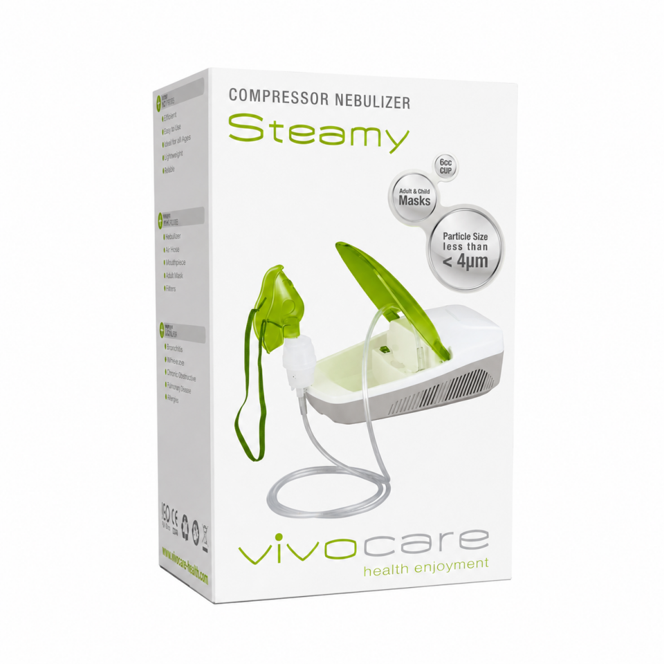 Vivocare Steamy Kompresörlü Nebülizatör Cihazı - Buhar Makinesi