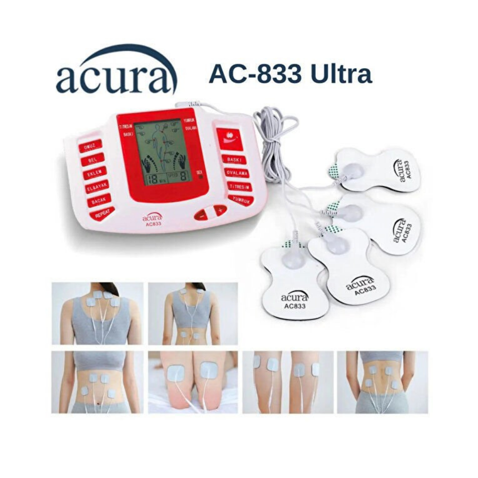 Acura Ac-833 Ultra 16 Pedli, Terlikli Tens & Masaj Cihazı