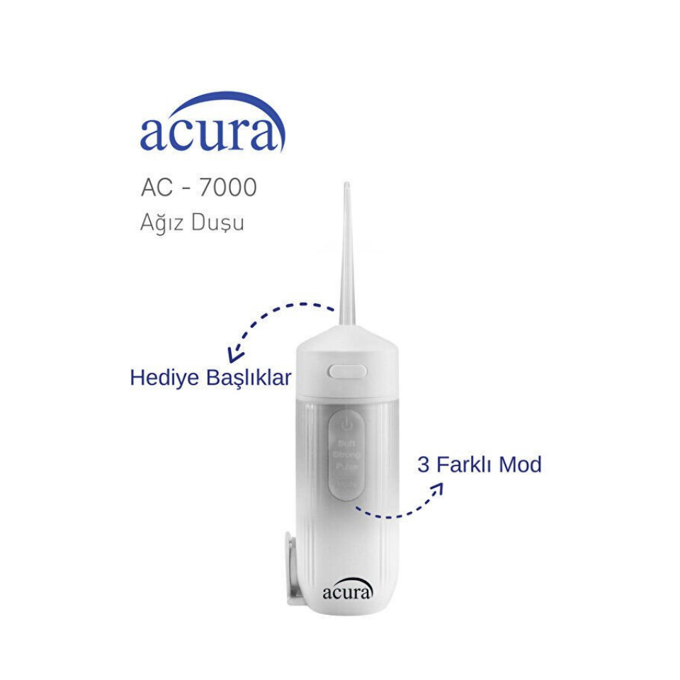 Acura AC-7000 Şarjlı 4 Başlıklı Ağız Duşu