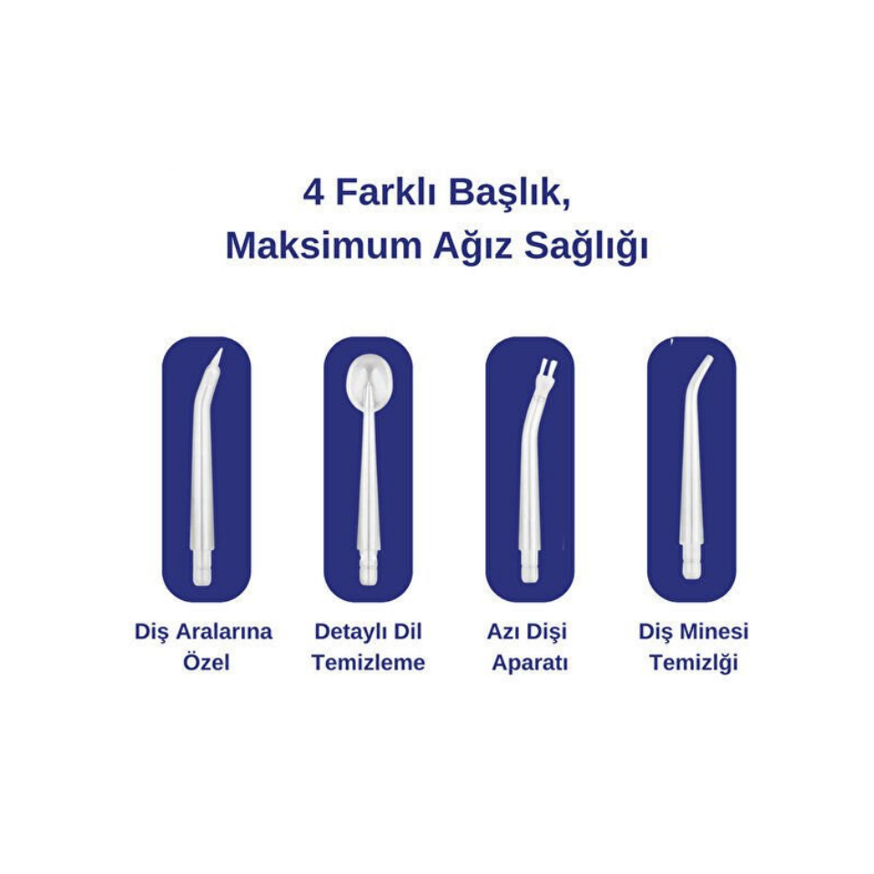 Acura AC-7000 Şarjlı 4 Başlıklı Ağız Duşu