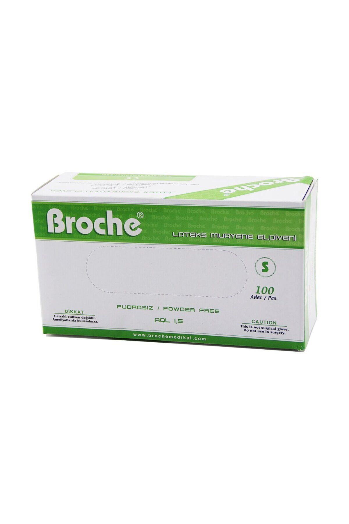 BROCHE S PUDRASIZ MUAYENE ELDİVENİ 100LÜ