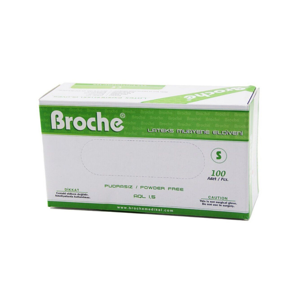 BROCHE S Pudrasız Muayene Eldiveni 100Lü