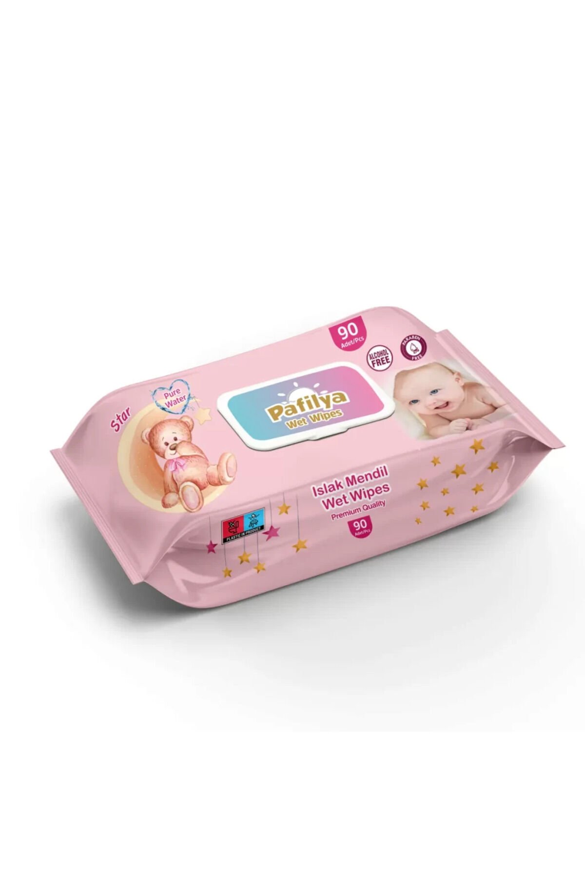 Pafilya Star Bebek Islak Mendil, Pembe