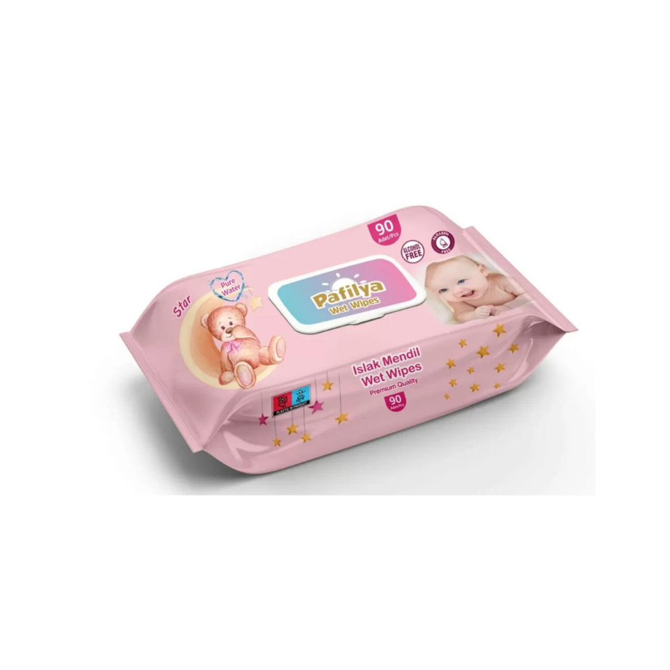 Pafilya Star Bebek Islak Mendil, Pembe