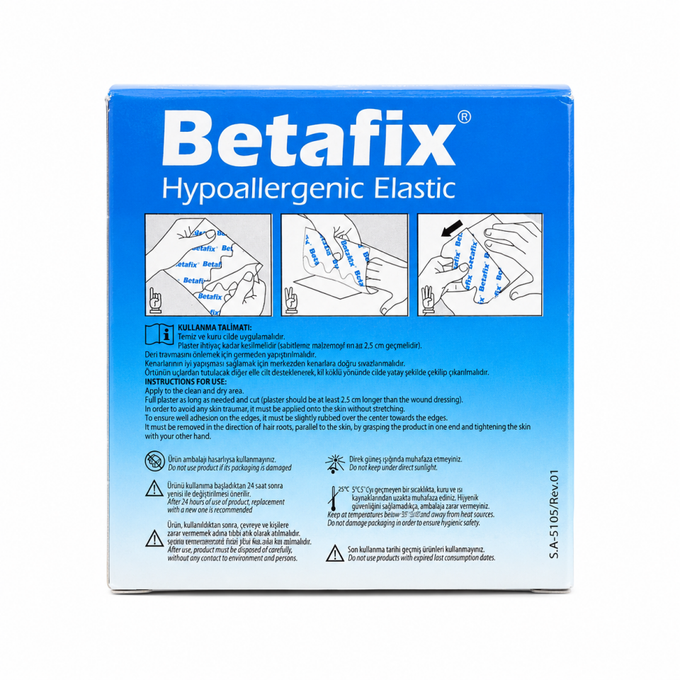 Betafix Esnek Sabitleme Bandı Fix Flaster 10m X 5cm