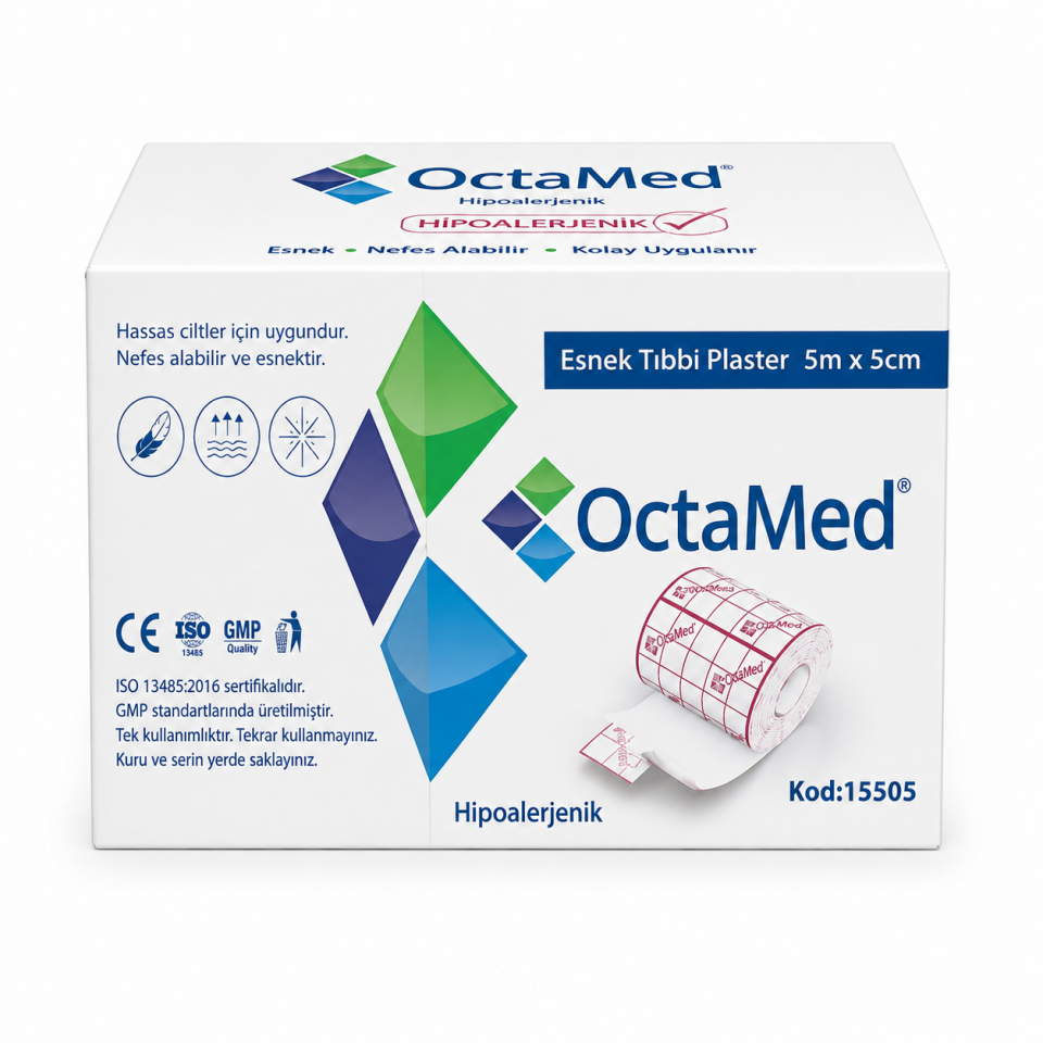 octamed Esnek Tıbbi Flaster 5x5 Cm