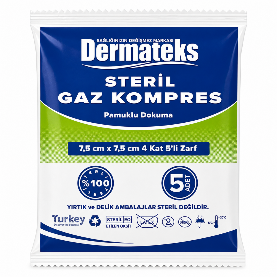 DERMATEKS Gaz Kompres 50 Lik Steril