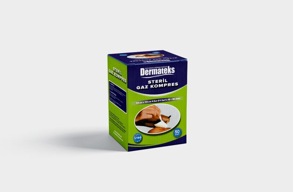 DERMATEKS GAZ KOMPRES 50 LIK STERIL