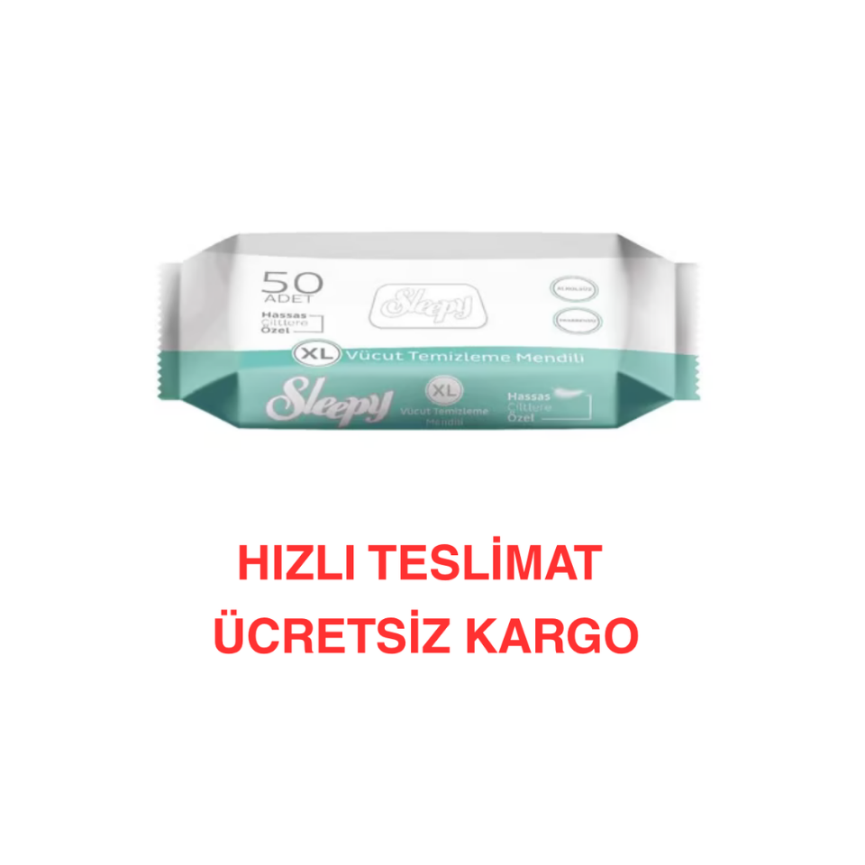 SLEEPY Vücut Temizleme Mendili 50 Adet
