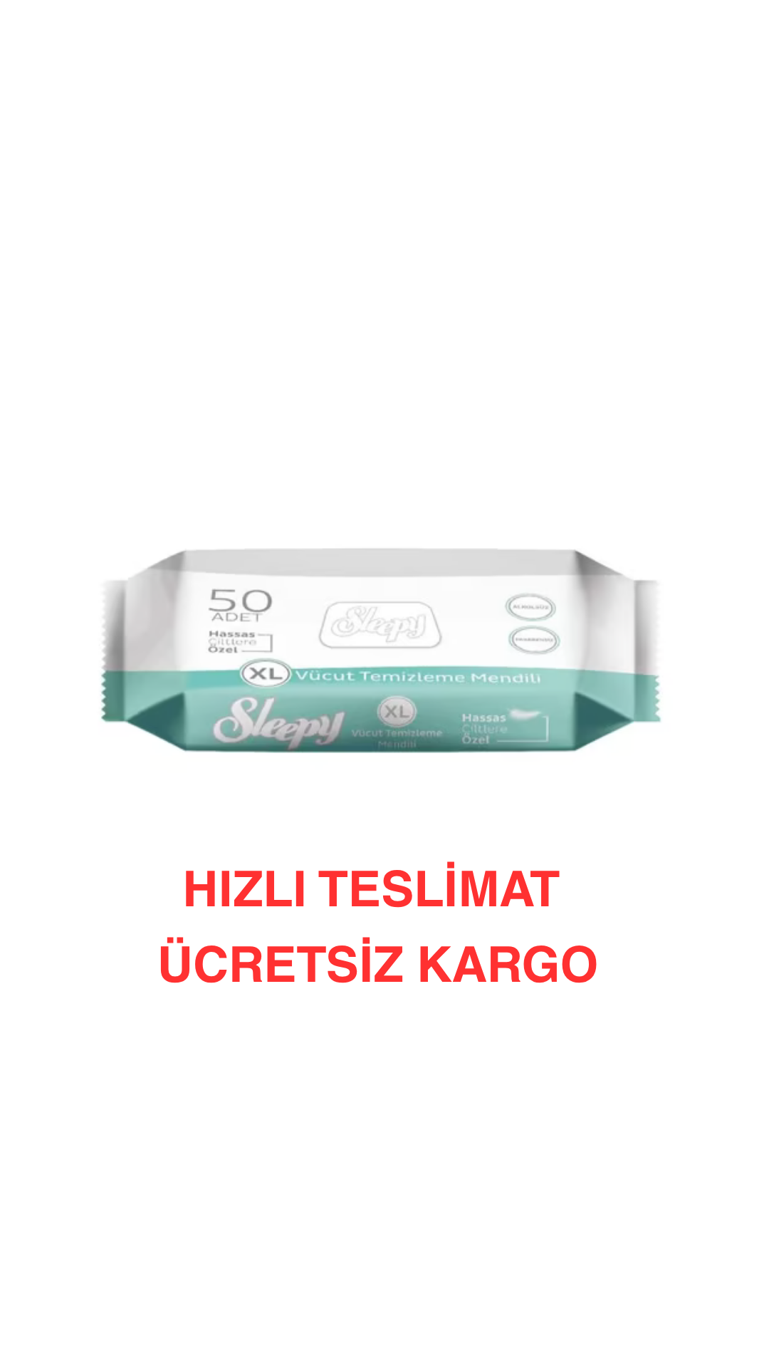 SLEEPY Vücut Temizleme Mendili 50 Adet