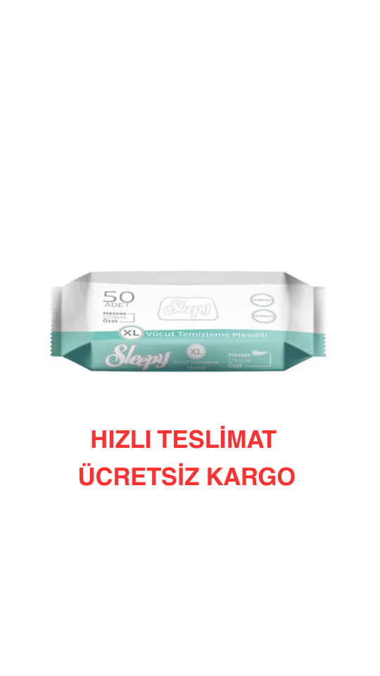 Sleepy VÜCUT TEMİZLEME MENDİLİ 50 ADET