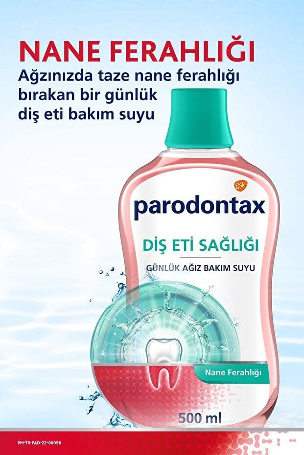Parodontax Nane Ferahlığı Alkolsüz Ağız Bakım Suyu 500ml