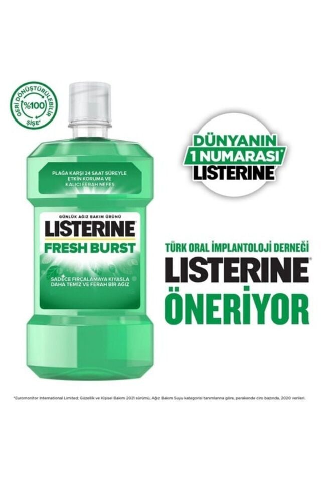 Listerine Fresh Burst Günlük Ağız Bakım Suyu 250ml
