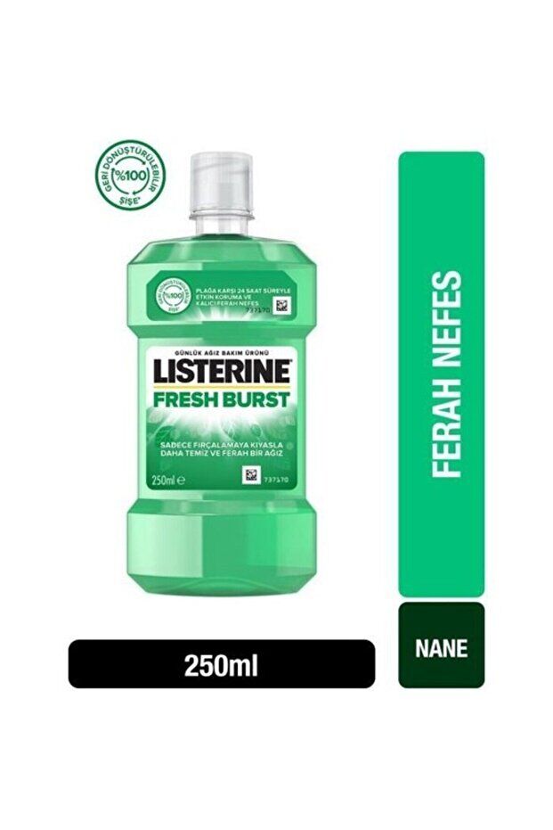 Listerine Fresh Burst Günlük Ağız Bakım Suyu 250ml