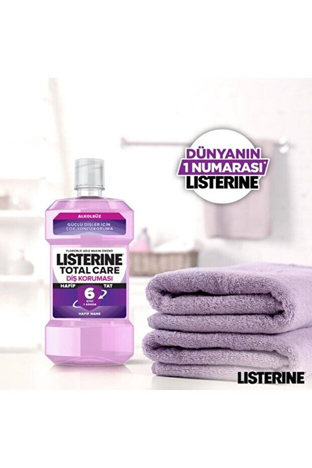 Listerine Total Care Zero Diş Koruması Alkolsüz Hafif Tat Ağız Bakım Suyu 250 ml
