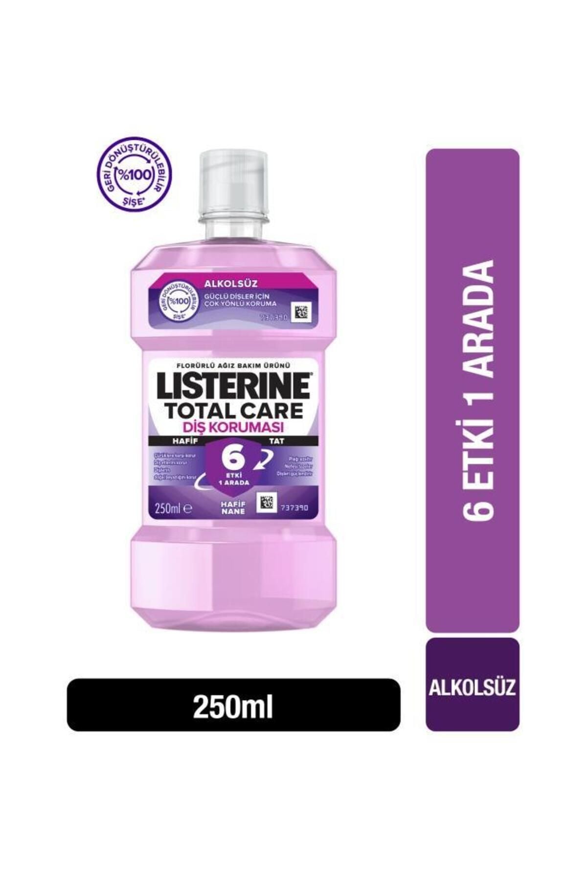 Listerine Total Care Zero Alkolsüz Hafif Tat Ağız Bakım Suyu 250 ml