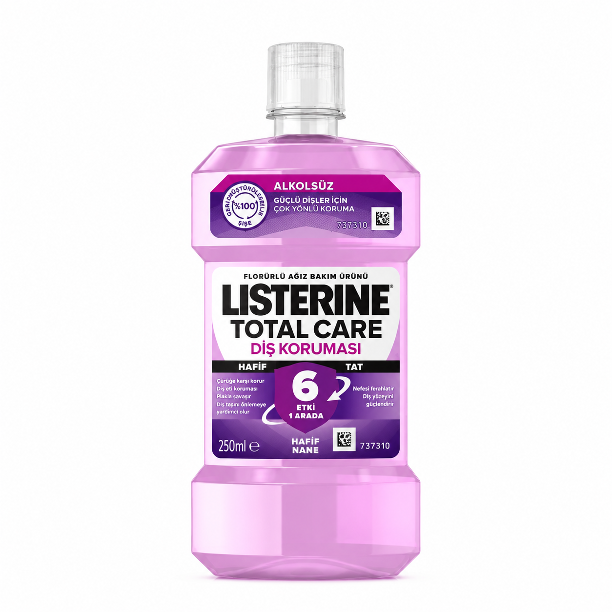 Listerine Total Care Zero Alkolsüz Hafif Tat Ağız Bakım Suyu 250 ml