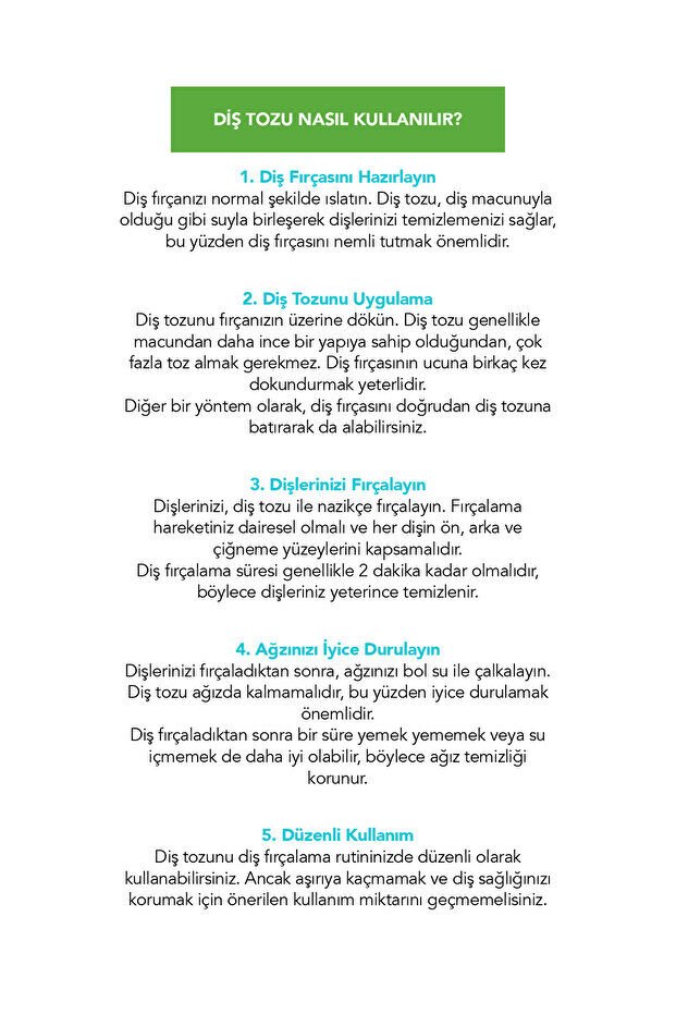 Fe Sigara Içenler Için Diş Tozu 50 gr (SMOKERS)